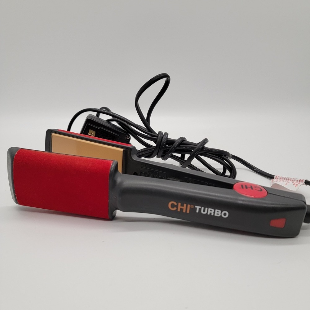 CHI Turbo Flat Iron GF1539 Digital 2" Ceramic Plate Hair Straightener Velvet
